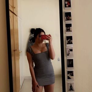 Garage gingham mini dress